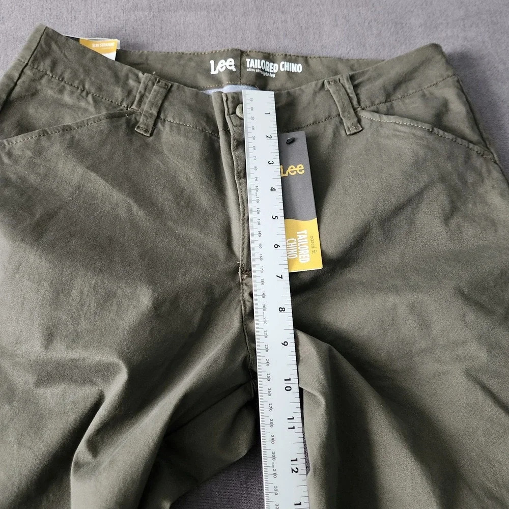 Lee Jeans Women Size 10 Medium Slim Straight‎ Jean Green Pants NWTs